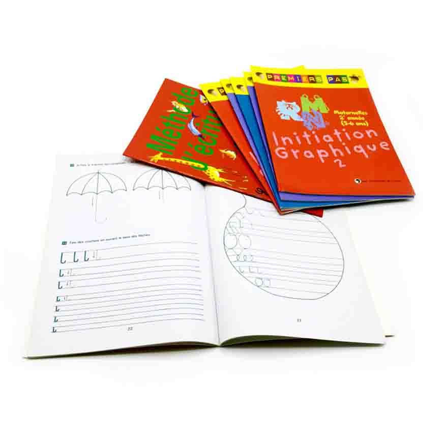 Libro de texto para niños de encuadernac